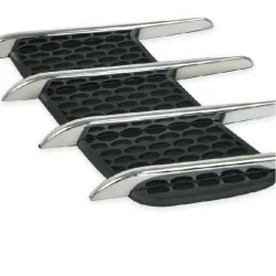 3D shark gill - side air flow vent - car sticker - 2 piecesStickers