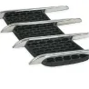 3D shark gill - side air flow vent - car sticker - 2 piecesStickers