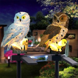 Owl geformtes Gartenlicht mit Solarpaneel - LED - wasserdicht