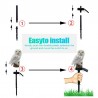 Owl geformtes Gartenlicht mit Solarpaneel - LED - wasserdicht