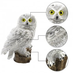Owl geformtes Gartenlicht mit Solarpaneel - LED - wasserdicht