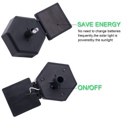 Owl geformtes Gartenlicht mit Solarpaneel - LED - wasserdicht