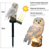 Owl geformtes Gartenlicht mit Solarpaneel - LED - wasserdicht