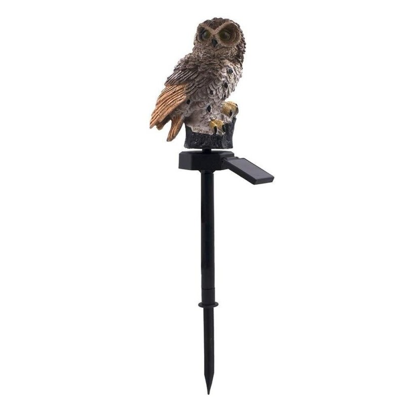 Owl geformtes Gartenlicht mit Solarpaneel - LED - wasserdicht