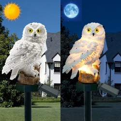 Owl geformtes Gartenlicht mit Solarpaneel - LED - wasserdicht