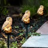 Owl geformtes Gartenlicht mit Solarpaneel - LED - wasserdicht