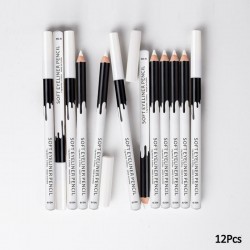 Weißer Augenstift - Eyeliner - 12 Stück