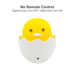Yellow duck - LED night light - EU wall plug - control sensor - dimmable - remote controllerWall lights