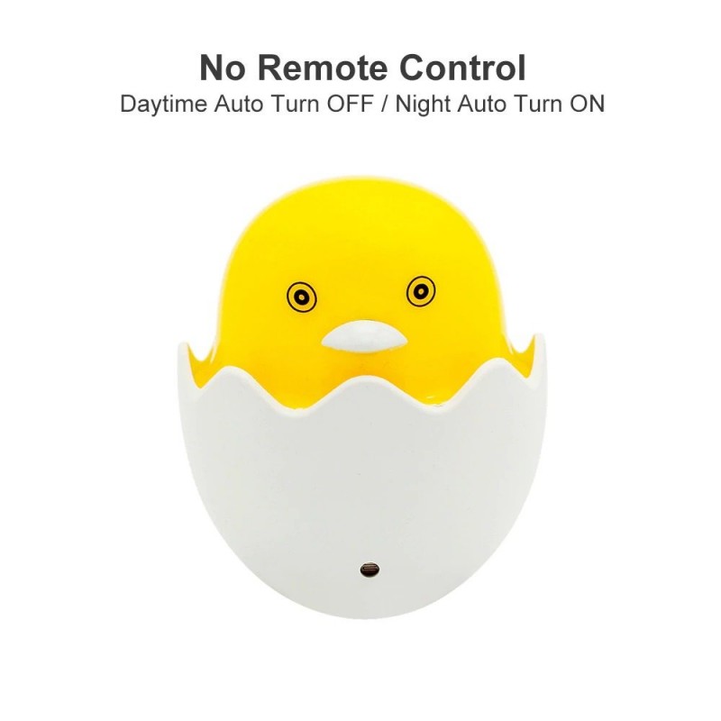 Yellow duck - LED night light - EU wall plug - control sensor - dimmable - remote controllerWall lights