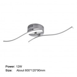 24W - 12W - 18W - AC85-265V - LED - Deckenleuchte - Lampe - modern gebogenes Design