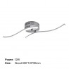 24W - 12W - 18W - AC85-265V - LED - Deckenleuchte - Lampe - modern gebogenes Design