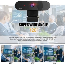 HD 4K 2K Webkamera - 1080P - PC - Computer - Autofokus - USB - Mikrofon