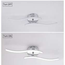 24W - 12W - 18W - AC85-265V - LED - Deckenleuchte - Lampe - modern gebogenes Design