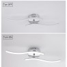 24W - 12W - 18W - AC85-265V - LED - Deckenleuchte - Lampe - modern gebogenes Design