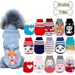Winter Pullover für Hunde / Katzen - Cartoon Design