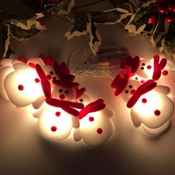 String with snowmans - LED Christmas tree decorative lightsChristmas