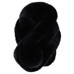 Luxury warm fluffy scarf with pom pomScarves