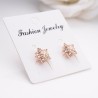 Crystal snowflakes - rose gold earringsEarrings
