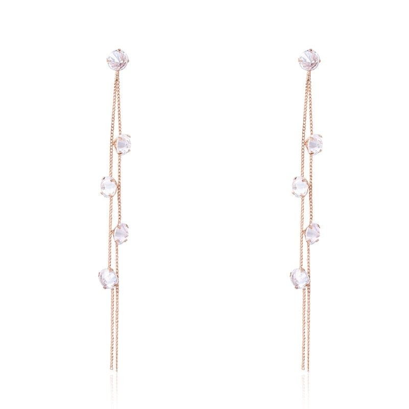Tassels with crystals - long earringsEarrings