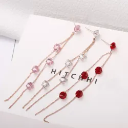 Tassels with crystals - long earringsEarrings