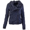 Retro Gothic Stil - kurze warme Jacke - mit Reißverschluss