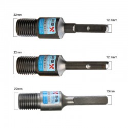 Diamond core bit - electric drill adapter - SDS Plus M22 - round - square - triangleBits & drills