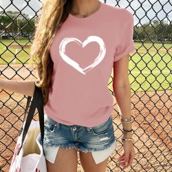 Heart printed t-shirt - short sleeveBlouses & shirts