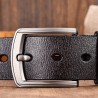 Genuine leather belt - vintage metal pin buckleBelts