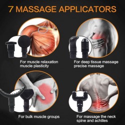 Massage gun - muscle pain relief / relaxation - electric body massager - 30 speeds - 2500mAHMassage