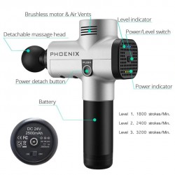 Phoenix A2 - massage gun - muscle relaxation - pain relief - full body massagerMassage