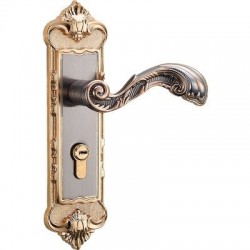 Vintage door handles with security lock - 2 pieces setFurniture