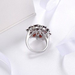Ruby amethyst ring - 925 sterling silverRings