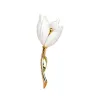 Weiße Tulpe - elegante Brosche