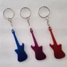 Bottle opener with keychain - metal guitarBar supply