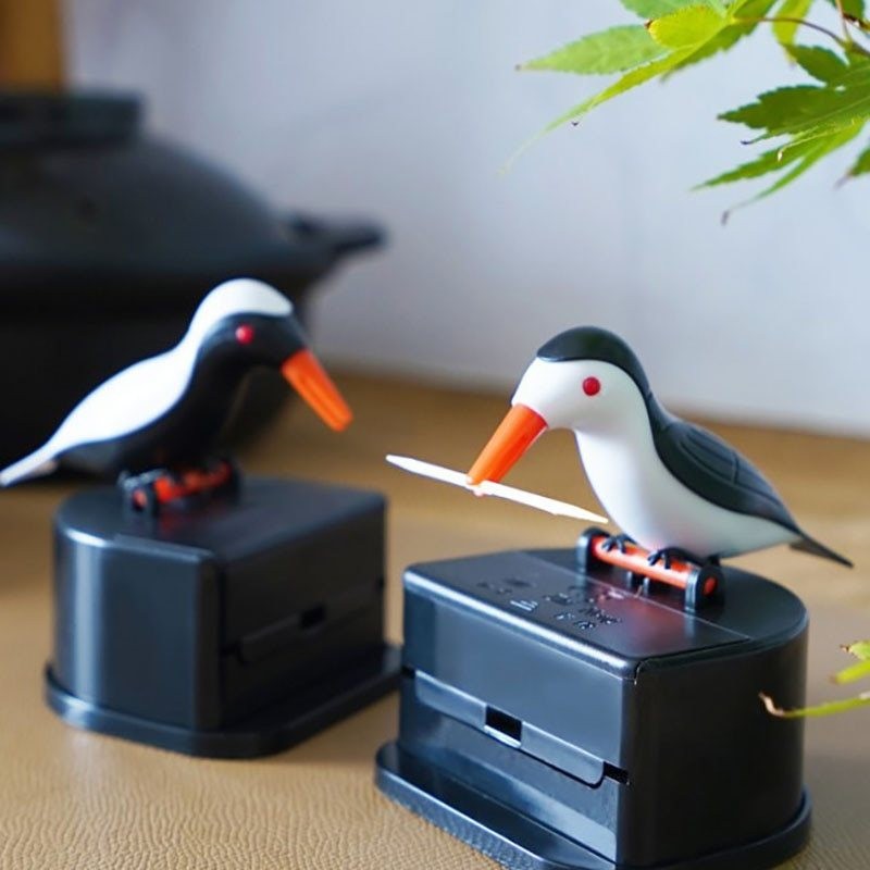 Automatische Zahnstocher-Container - bunte Vogel