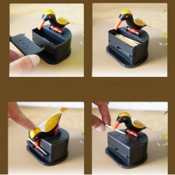 Automatische Zahnstocher-Container - bunte Vogel