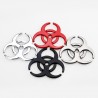 3D biohazard - Metall Emblem - Autoaufkleber