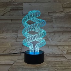 3D spiral bulb - touch control - RGB - LED - USB - night lampLights & lighting