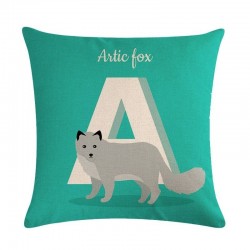 Animal alphabet - cushion cover - cotton - 45 * 45cmCushion covers