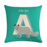Animal alphabet - cushion cover - cotton - 45 * 45cmCushion covers
