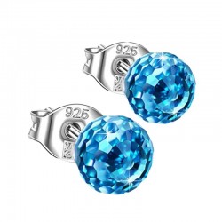 Small stud earrings - crystal disco ballEarrings