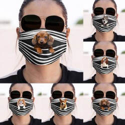 Schutzfläche / Mundmaske - wiederverwendbar - Hundedruck