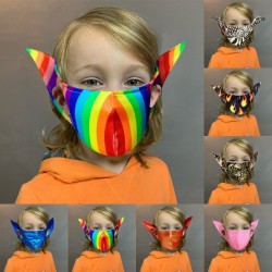 Schutz Mund / Gesichtsmaske für Kinder - wiederverwendbar - Elfenohren
