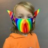 Schutz Mund / Gesichtsmaske für Kinder - wiederverwendbar - Elfenohren
