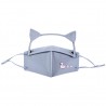 Mouth / face protective mask - detachable eye shield with cat ears - reusable - for kidsMouth masks