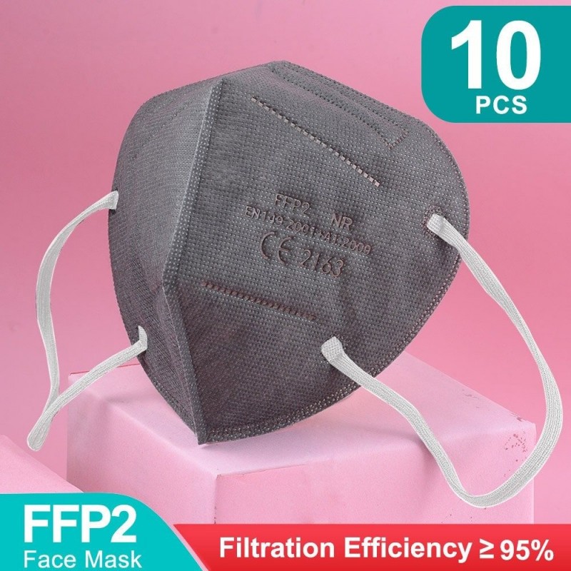 FFP2 - KN95 - PM2.5 - antibakterielle Schutzmündung / Gesichtsmaske - 5-Schicht - wiederverwendbar - 10 / 20 / 50 / 100 Stück