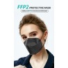 FFP2 - KN95 - PM2.5 - antibakterielle Schutzmündung / Gesichtsmaske - 5-Schicht - wiederverwendbar - 10 / 50 / 100 Stück
