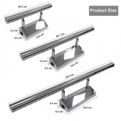 3W - 5W - 7W - LED Wandleuchte - Edelstahllampe mit Schalter - 25 cm - 40 cm - 55 cm