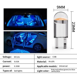 W5W 194 T10 - cob LED car bulb - 3000K - 6000KLights & lighting