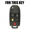 Silicone car key case - Volvo - XC90 - S80 - XC70 - S60 - V70Keys